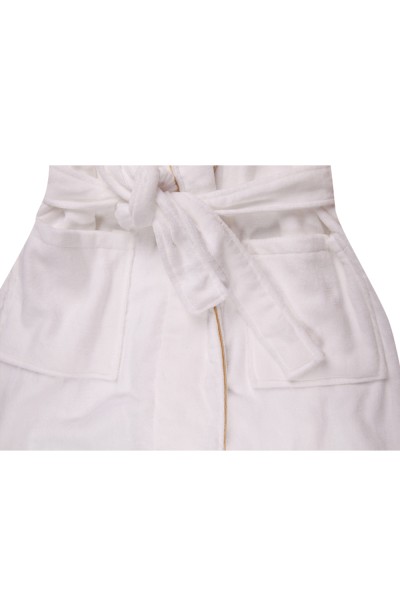 SKBD015 cotton cut velvet bathrobes hotel bathrobes beauty salon bathrobes hotel linen cotton terry cloth bathrobes bathrobe manufacturer side view